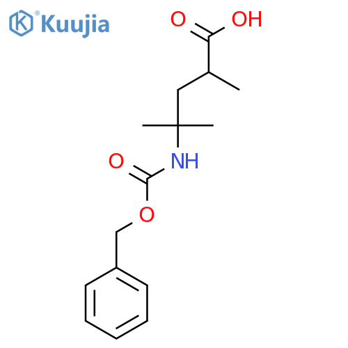 4-{[(Benzyloxy)carbonyl]amino}-2,4-dimethylpentanoic acid structure
