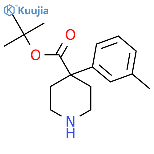 Tert-butyl 4-(3-methylphenyl)piperidine-4-carboxylate structure
