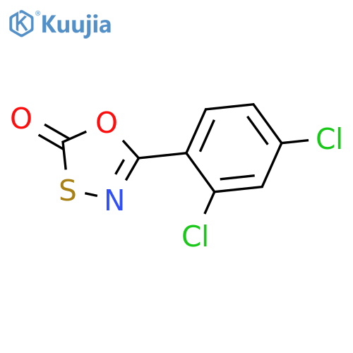 5-(2,4-Dichlorophenyl)-2H-1,3,4-oxathiazol-2-one structure