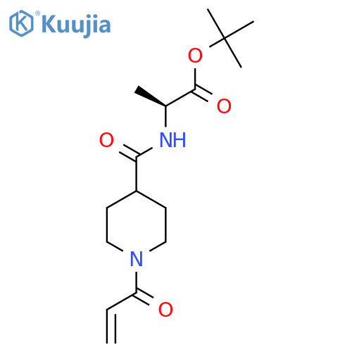 tert-butyl (2S)-2-{1-(prop-2-enoyl)piperidin-4-ylformamido}propanoate structure