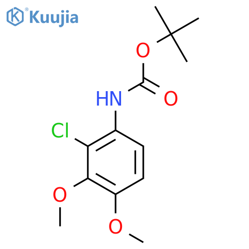 tert-Butyl (2-chloro-3,4-dimethoxyphenyl)carbamate structure