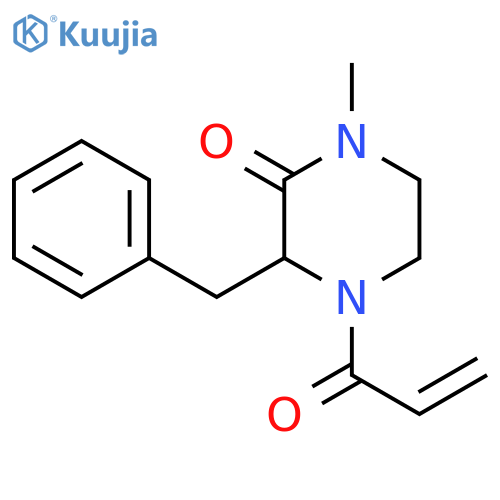 3-Benzyl-1-methyl-4-prop-2-enoylpiperazin-2-one structure