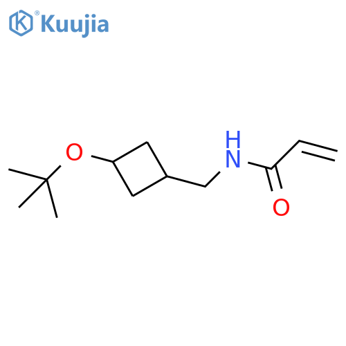 N-{3-(tert-butoxy)cyclobutylmethyl}prop-2-enamide structure