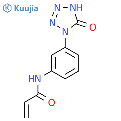 N-3-(5-oxo-4,5-dihydro-1H-1,2,3,4-tetrazol-1-yl)phenylprop-2-enamide structure
