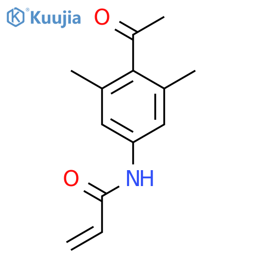 N-(4-acetyl-3,5-dimethylphenyl)prop-2-enamide structure