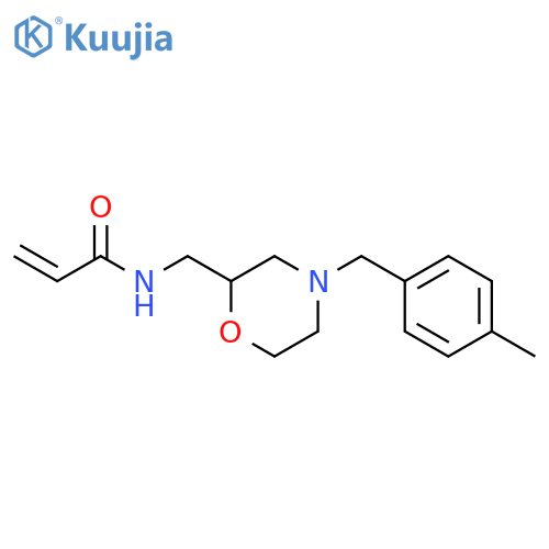 N-[[4-[(4-Methylphenyl)methyl]-2-morpholinyl]methyl]-2-propenamide structure