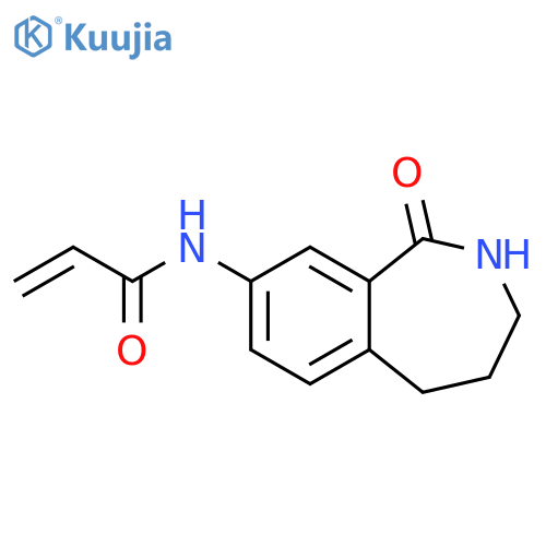 N-(1-oxo-2,3,4,5-tetrahydro-1H-2-benzazepin-8-yl)prop-2-enamide structure