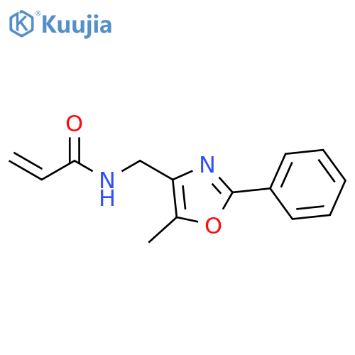 N-(5-methyl-2-phenyl-1,3-oxazol-4-yl)methylprop-2-enamide structure