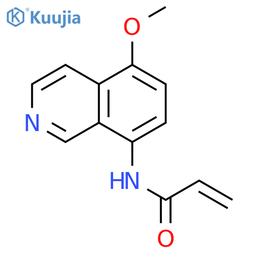 N-(5-methoxyisoquinolin-8-yl)prop-2-enamide structure