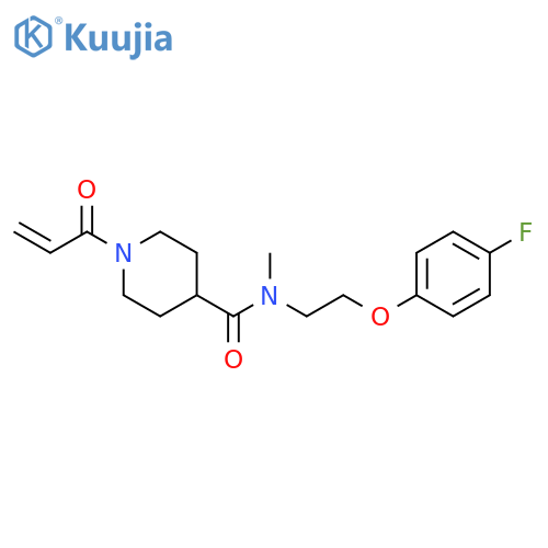 N-[2-(4-Fluorophenoxy)ethyl]-N-methyl-1-(1-oxo-2-propen-1-yl)-4-piperidinecarboxamide structure