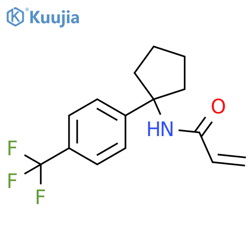 N-{1-4-(trifluoromethyl)phenylcyclopentyl}prop-2-enamide structure
