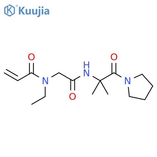 N-[2-[[1,1-Dimethyl-2-oxo-2-(1-pyrrolidinyl)ethyl]amino]-2-oxoethyl]-N-ethyl-2-propenamide structure