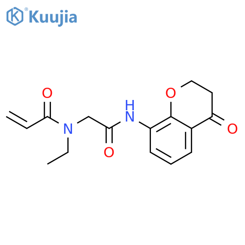 N-[2-[(3,4-Dihydro-4-oxo-2H-1-benzopyran-8-yl)amino]-2-oxoethyl]-N-ethyl-2-propenamide structure