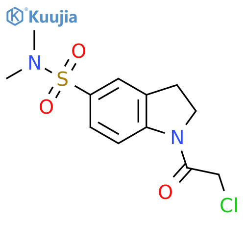 1-(2-Chloroacetyl)-N,N-dimethyl-2,3-dihydroindole-5-sulfonamide structure