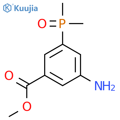 Methyl 3-amino-5-(dimethylphosphoryl)benzoate structure