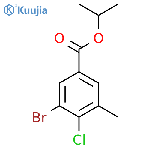 Propan-2-yl 3-bromo-4-chloro-5-methylbenzoate structure