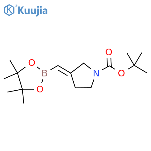 tert-Butyl (3E)-3-[(tetramethyl-1,3,2-dioxaborolan-2-yl)methylidene]pyrrolidine-1-carboxylate structure