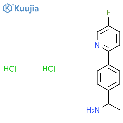 1-(4-(5-Fluoropyridin-2-yl)phenyl)ethanamine dihydrochloride structure