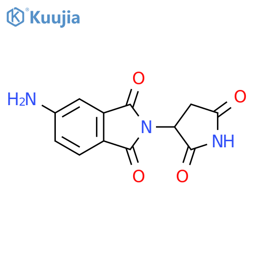 5-amino-2-(2,5-dioxopyrrolidin-3-yl)-2,3-dihydro-1H-isoindole-1,3-dione structure
