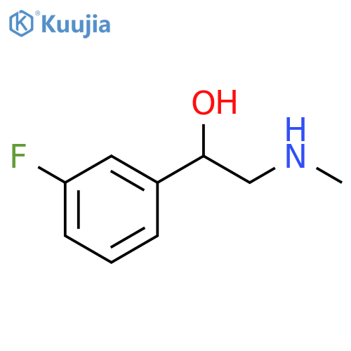1-(3-fluorophenyl)-2-(methylamino)ethan-1-ol structure