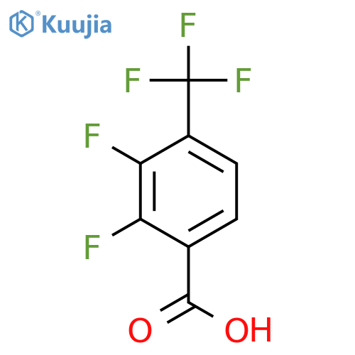 2,3-Difluoro-4-(trifluoromethyl)benzoic acid structure