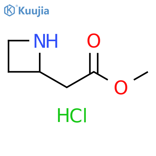 methyl 2-(azetidin-2-yl)acetate;hydrochloride structure