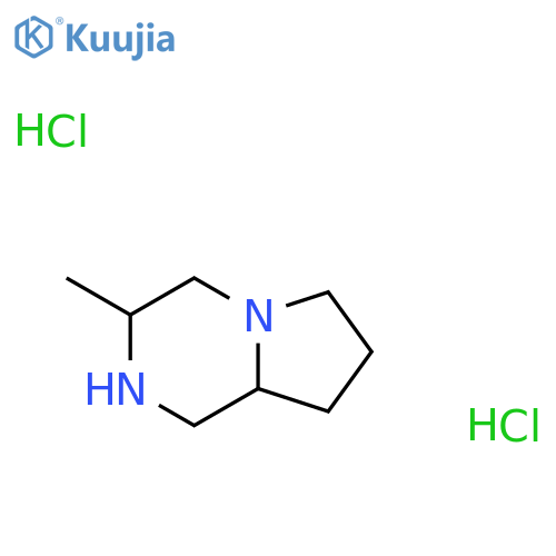 3-methyl-1,2,3,4,6,7,8,8a-octahydropyrrolo[1,2-a]pyrazine;dihydrochloride structure