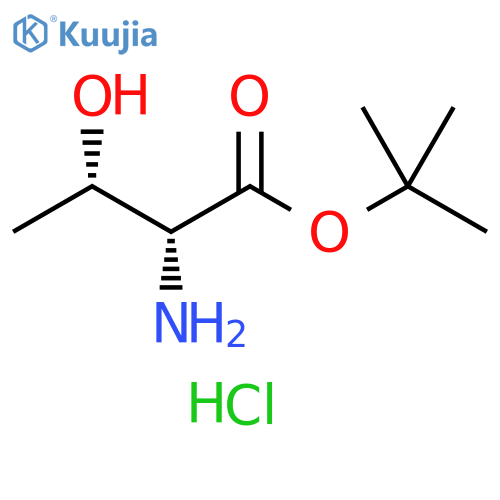 tert-Butyl (2R,3S)-2-amino-3-hydroxybutanoate hydrochloride structure