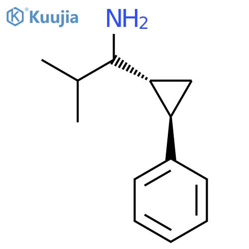 2-Methyl-1-[(1R,2R)-2-phenylcyclopropyl]propan-1-amine structure