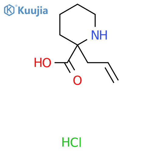 2-Prop-2-enylpiperidine-2-carboxylic acid;hydrochloride structure