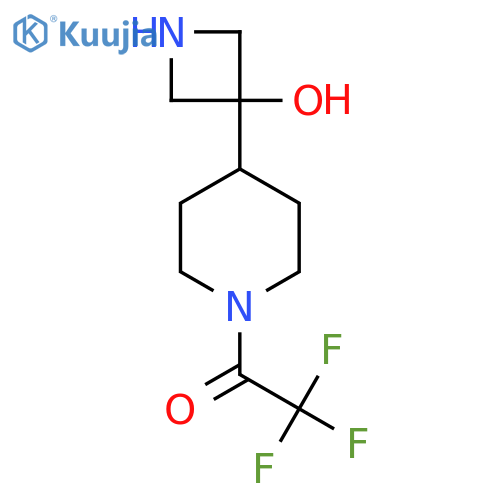 2,2,2-Trifluoro-1-[4-(3-hydroxyazetidin-3-yl)piperidin-1-yl]ethan-1-one structure