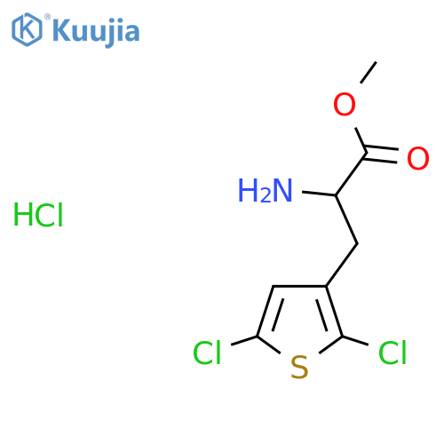 3-Thiophenepropanoic acid, α-amino-2,5-dichloro-, methyl ester, hydrochloride (1:1) structure