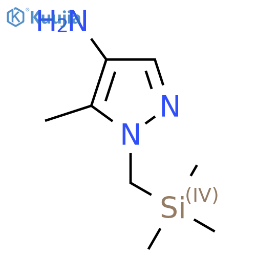 5-Methyl-1-(trimethylsilylmethyl)pyrazol-4-amine structure