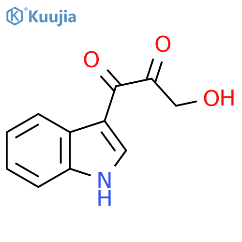 3-Hydroxy-1-indol-3-yl-propane-1,2-dione structure