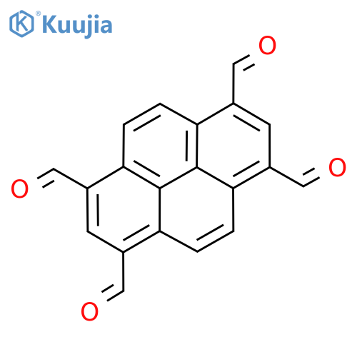 Pyrene-1,3,6,8-tetracarbaldehyde structure
