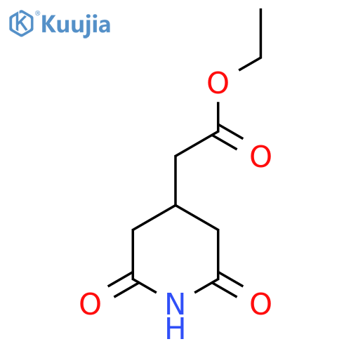 Ethyl 2-(2,6-dioxopiperidin-4-yl)acetate structure