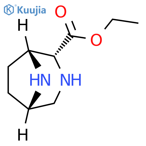 3,8-Diazabicyclo[3.2.1]octane-2-carboxylic acid, ethyl ester, (1R,2R,5S)- structure