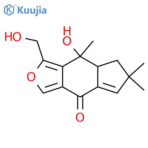 5,14-Epoxy-3,4-dihydroxy-5,7(14),9-illudalatrien-8-one; 3α-form structure
