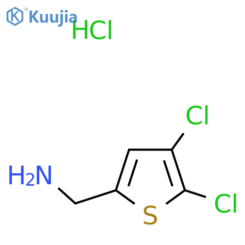 (4,5-Dichlorothiophen-2-yl)methanamine;hydrochloride structure