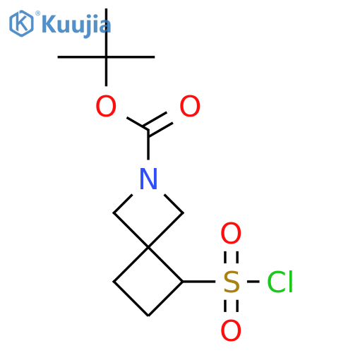 Tert-butyl 7-chlorosulfonyl-2-azaspiro[3.3]heptane-2-carboxylate structure