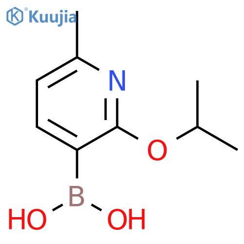 (2-Isopropoxy-6-methylpyridin-3-yl)boronic acid structure