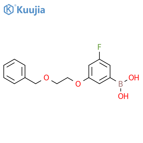 3-[2-(Benzyloxy)ethoxy]-5-fluorophenylboronic acid structure