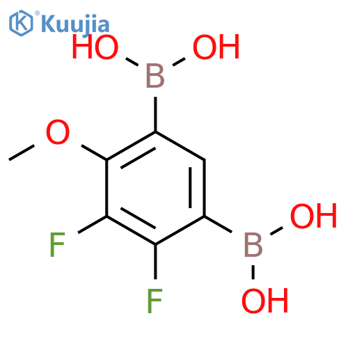 2,3-Difluoro-4-methoxy-1,5-phenylenediboronic acid structure