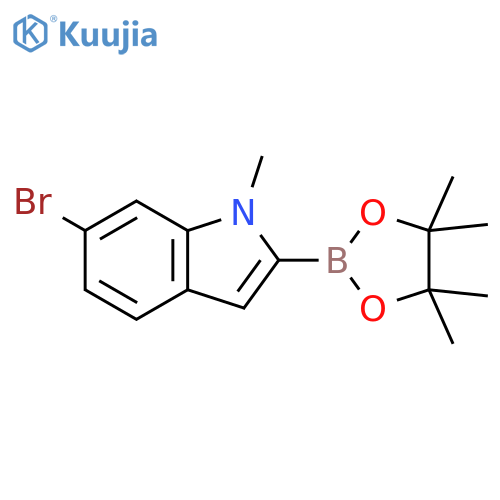 6-Bromo-1-methyl-2-(4,4,5,5-tetramethyl-1,3,2-dioxaborolan-2-yl)-indole structure