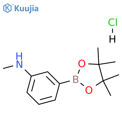 N-methyl-3-(tetramethyl-1,3,2-dioxaborolan-2-yl)aniline hydrochloride structure