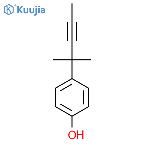 4-(2-Methylpent-3-yn-2-yl)phenol structure