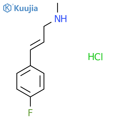 (E)-3-(4-Fluorophenyl)-N-methylprop-2-en-1-amine;hydrochloride structure