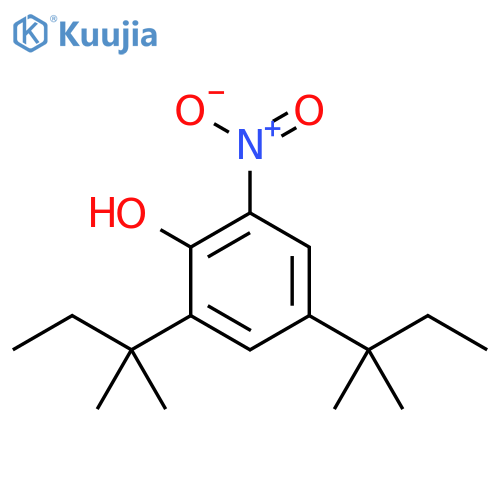 Phenol, 2,4-bis(1,1-dimethylpropyl)-6-nitro- structure