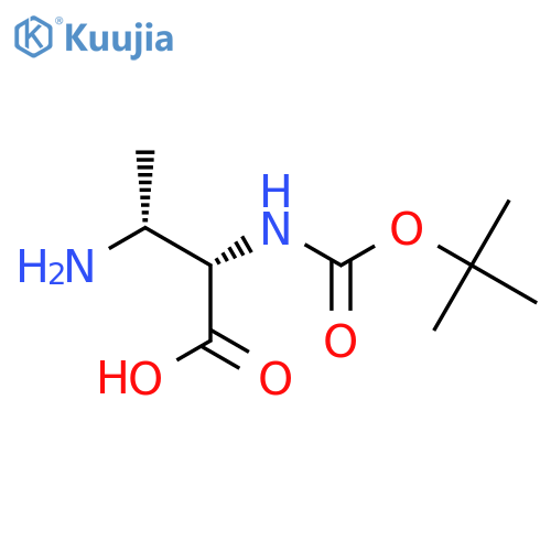 (2S,3R)-3-amino-2-{(tert-butoxy)carbonylamino}butanoic acid structure