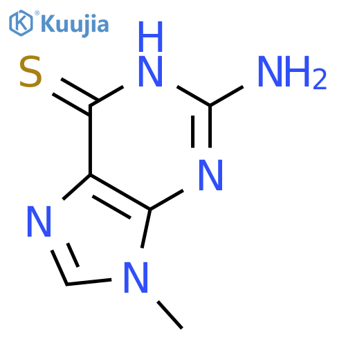 6H-Purine-6-thione,2-amino-1,9-dihydro-9-methyl- structure